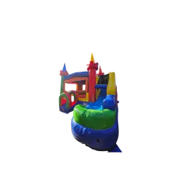 Bounce20house20angle 1767994138 Rainbow Castle Combo - Wet/Dry